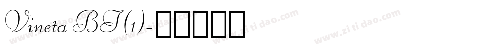 Vineta BT(1)字体转换